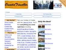 Tablet Screenshot of croatiatraveller.com